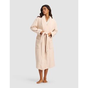 Cozy Earth Ribbed Terry Bath Robe Petal Cotton Bamboo Small Towel Tie Waist